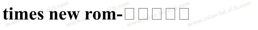 times new rom字体转换